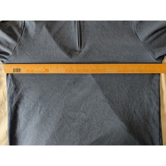 Fair Harbor Larchmont Seawool Quarter-Zip Pullover Blue XL - Picture 7 of 9
